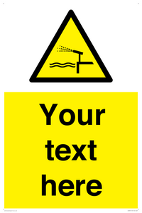 Custom warning water cannon